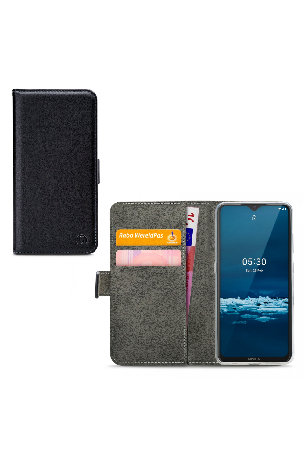 Mobilize Classic Gelly Wallet Book Case Nokia 5.3 Black