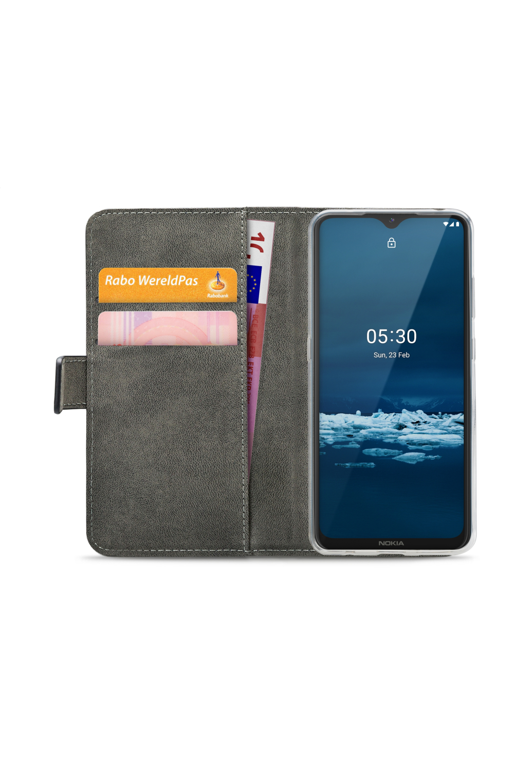 Mobilize Classic Gelly Wallet Book Case Nokia 5.3 Black - Afbeelding 4