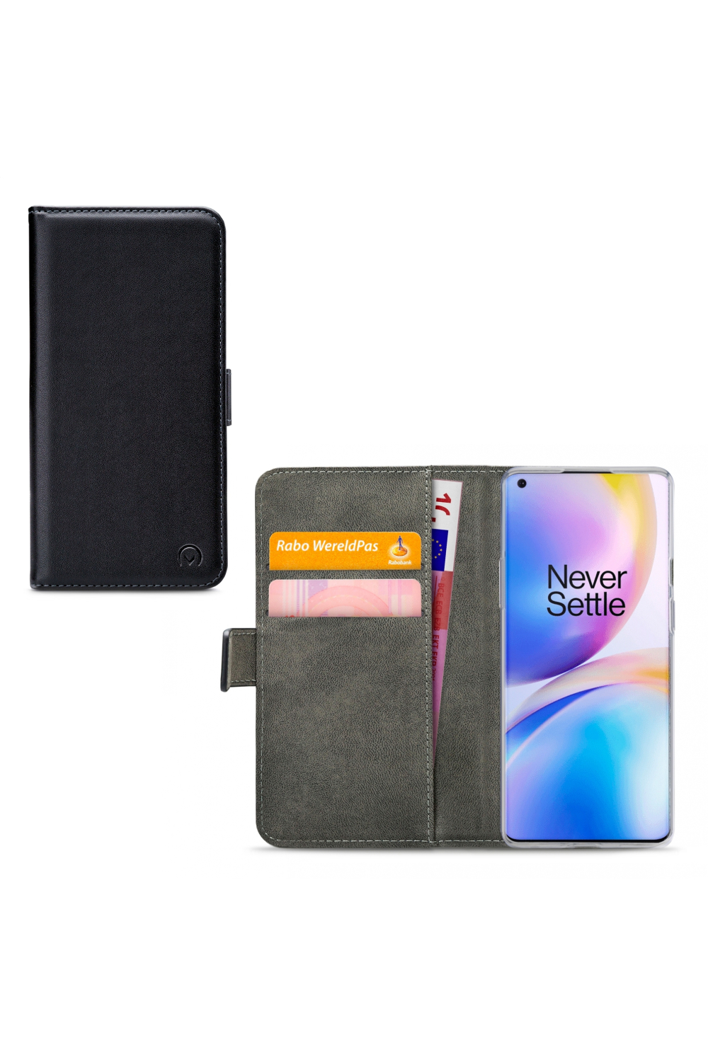 Mobilize Classic Gelly Wallet Book Case Oneplus 8 Pro Black