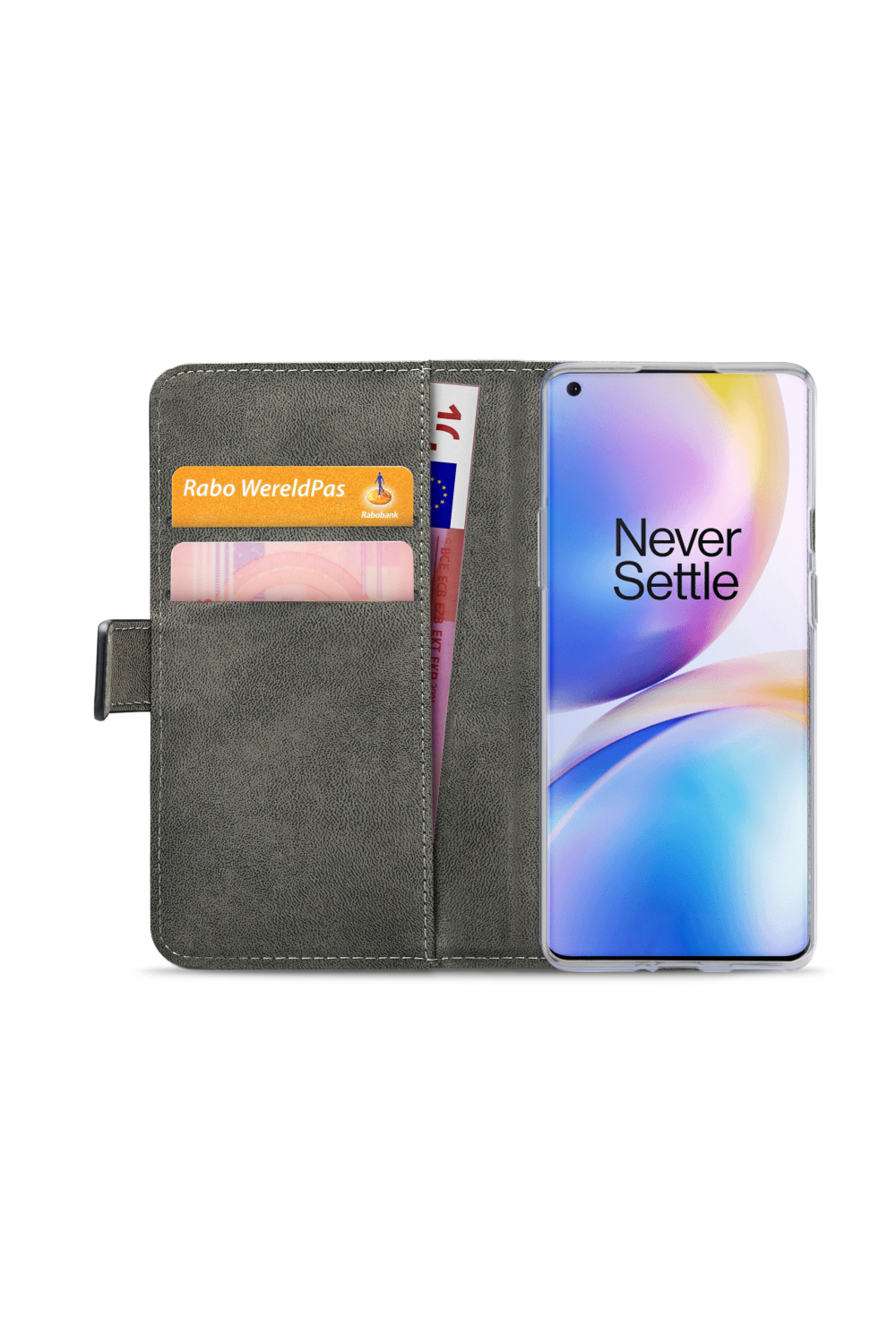Mobilize Classic Gelly Wallet Book Case Oneplus 8 Pro Black - Afbeelding 4