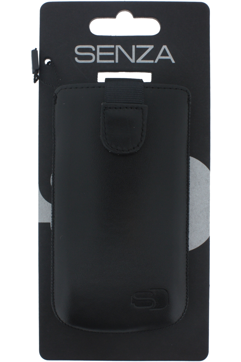 Senza Leather Slide Case Black Size S