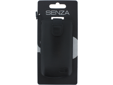 Senza Leather Slide Case Black Size S