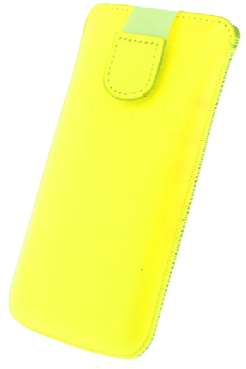 Senza Leather Slide Case Neon Yellow Size M-Large - Afbeelding 2