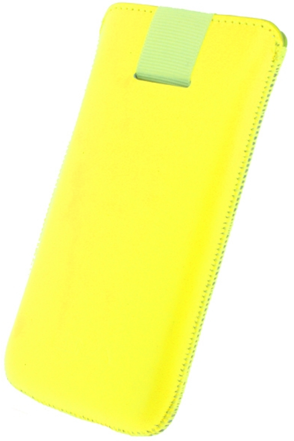 Senza Leather Slide Case Neon Yellow Size M-Large - Afbeelding 3