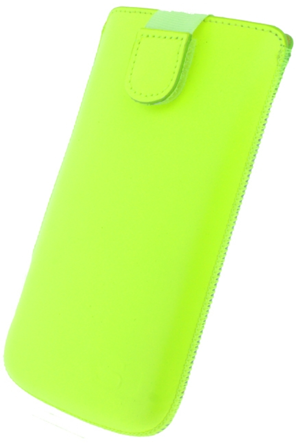 Senza Leather Slide Case Neon Yellow Size Xxl - Afbeelding 2