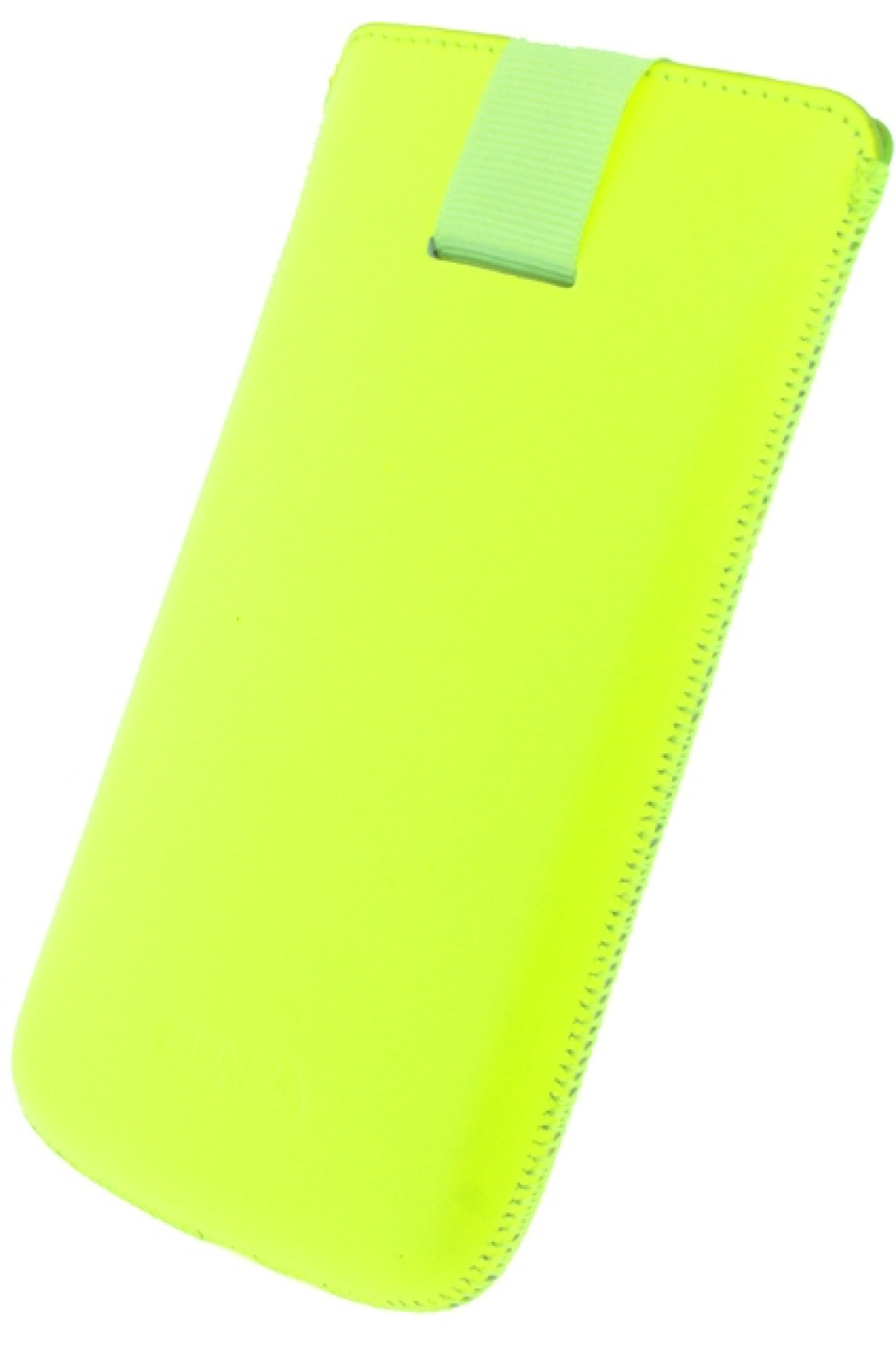 Senza Leather Slide Case Neon Yellow Size Xxl - Afbeelding 3
