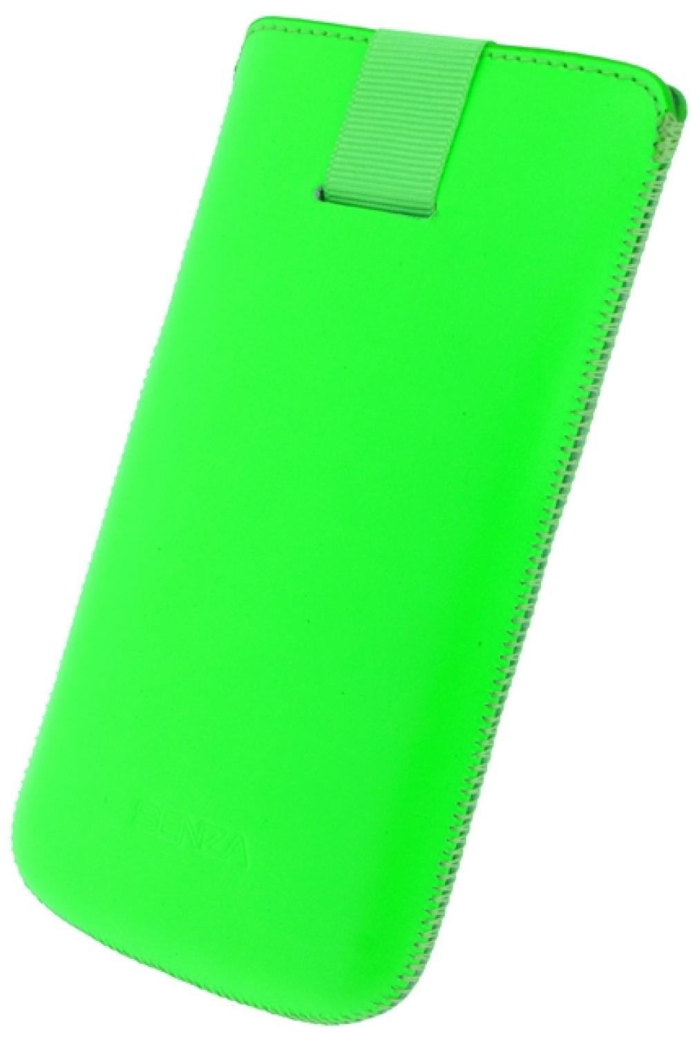 Senza Leather Slide Case Neon Green Size Xxl - Afbeelding 3