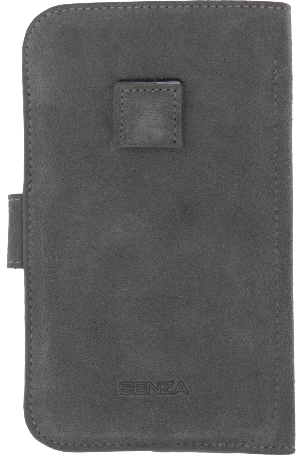 Senza Suede Wallet Slide Case Warm Grey Size Xxl - Afbeelding 2