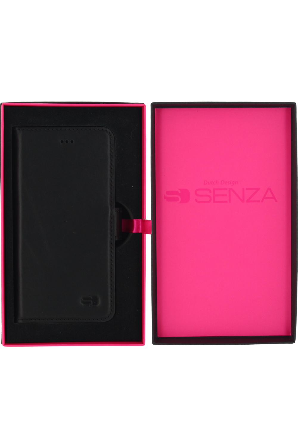Senza Pure Leather Wallet Apple Iphone 6/6S Deep Black - Afbeelding 4