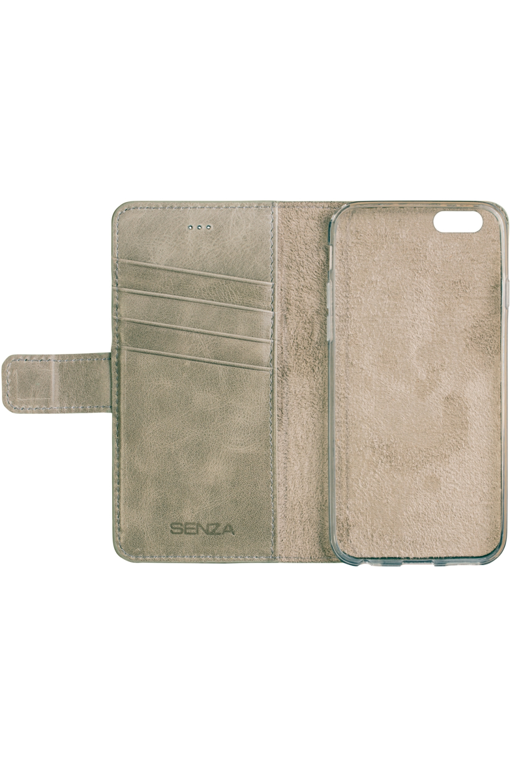 Senza Pure Leather Wallet Apple Iphone 6/6S Moss Green - Afbeelding 2