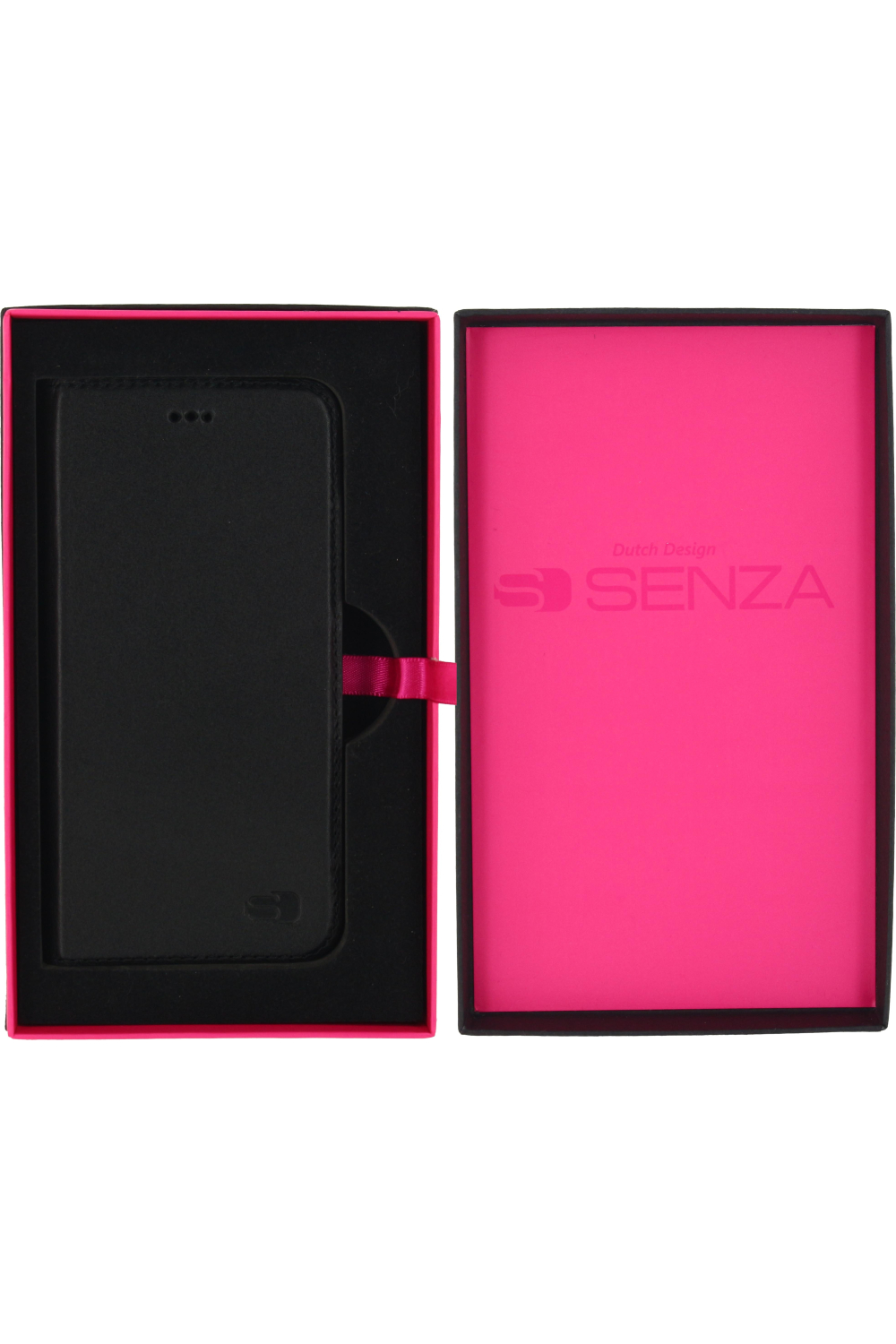 Senza Authentic Leather Booklet Apple Iphone 6/6S Pure Black - Afbeelding 5