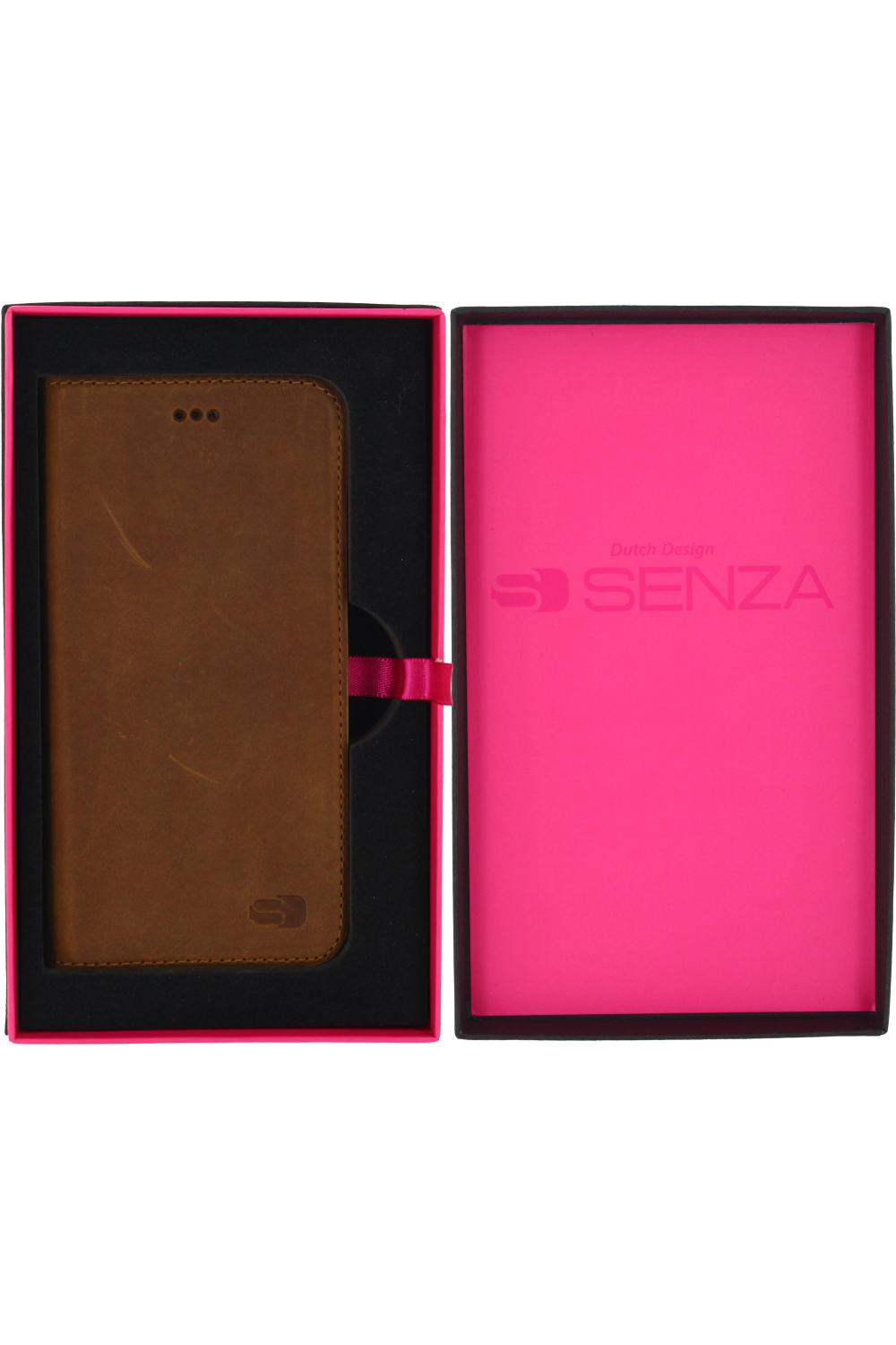 Senza Raw Leather Booklet Apple Iphone 6/6S Chestnut Brown - Afbeelding 5