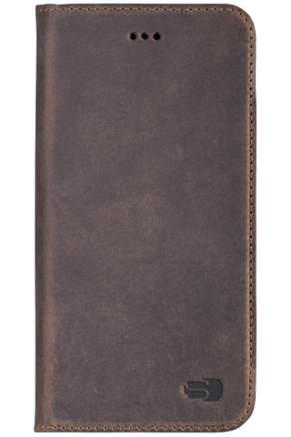 Senza Raw Leather Booklet Apple Iphone 6/6S Walnut Brown - Afbeelding 2