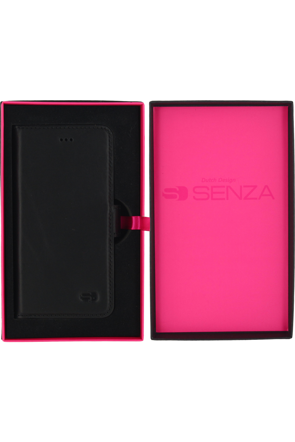 Senza Pure Leather Wallet Apple Iphone 7/8/Se (2020/2022) Deep Black - Afbeelding 4