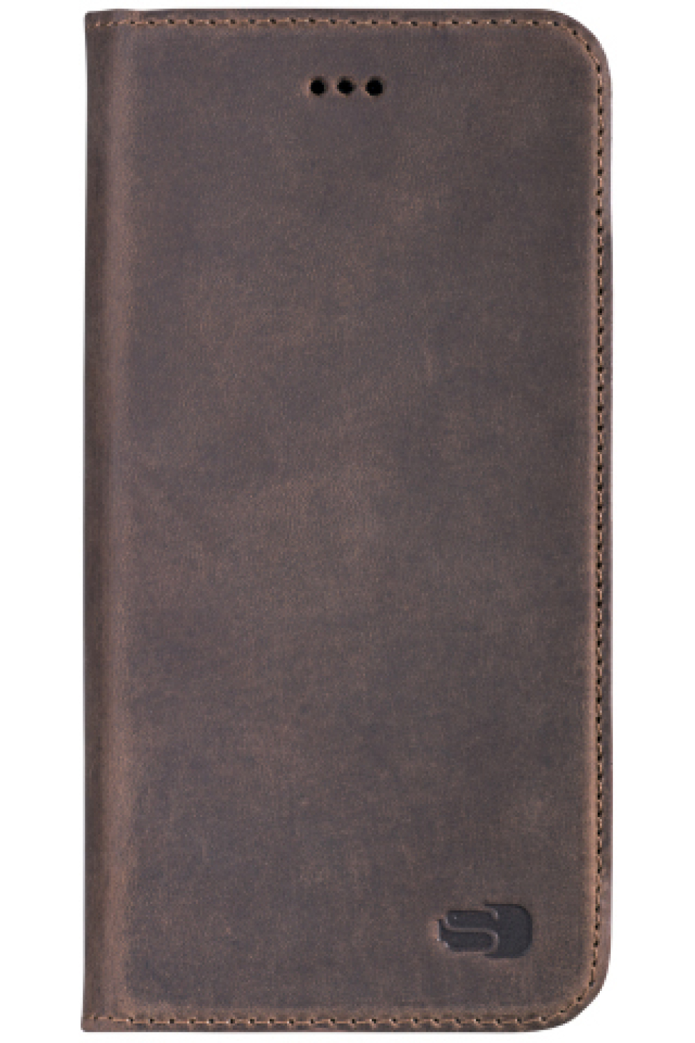 Senza Raw Leather Booklet Apple Iphone 7 Plus/8 Plus Walnut Brown - Afbeelding 2