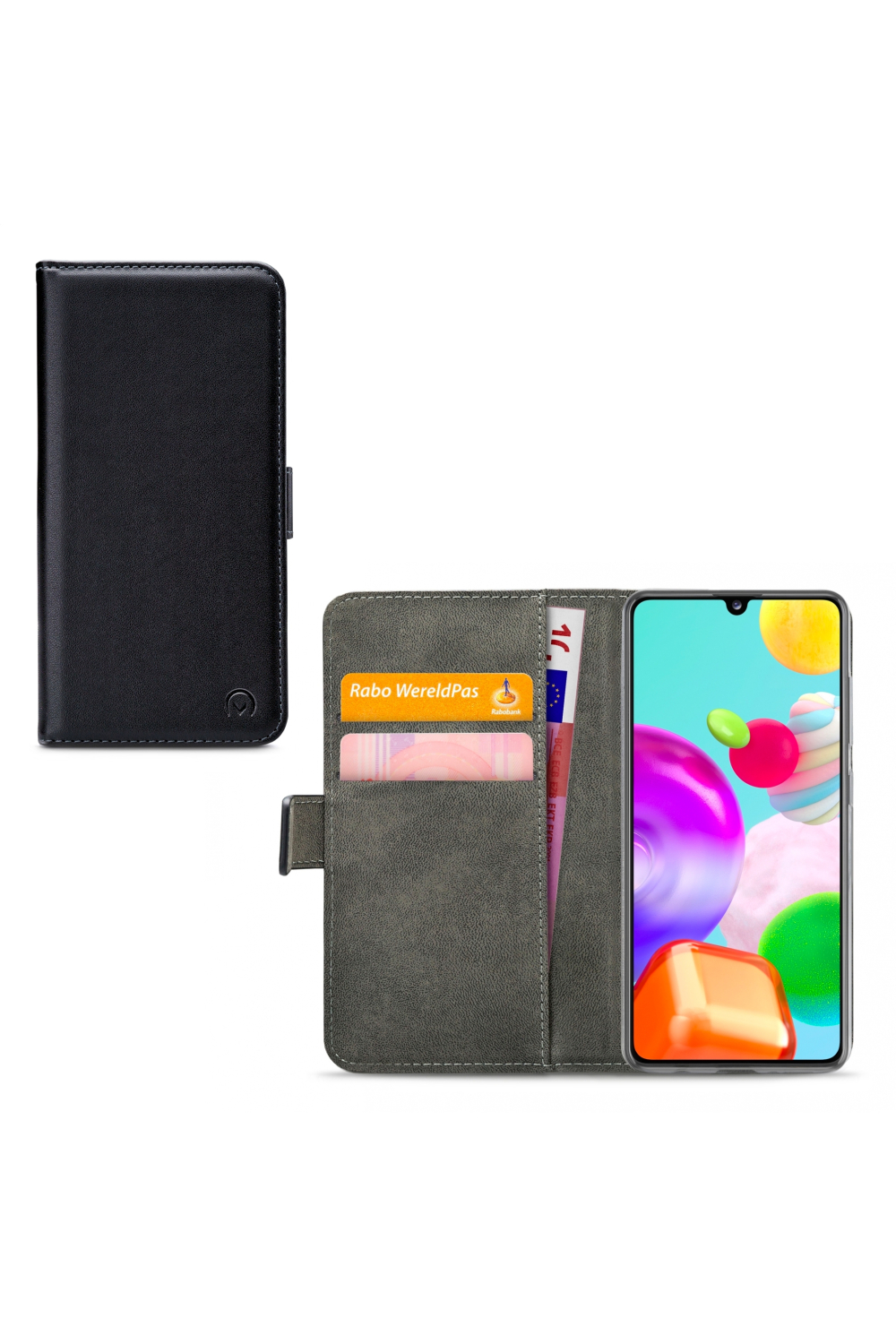 Mobilize Classic Gelly Wallet Book Case Samsung Galaxy A41 Black