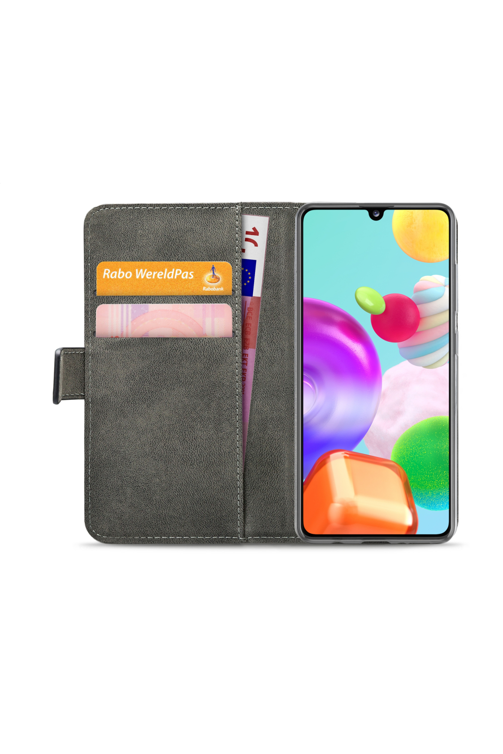 Mobilize Classic Gelly Wallet Book Case Samsung Galaxy A41 Black - Afbeelding 4