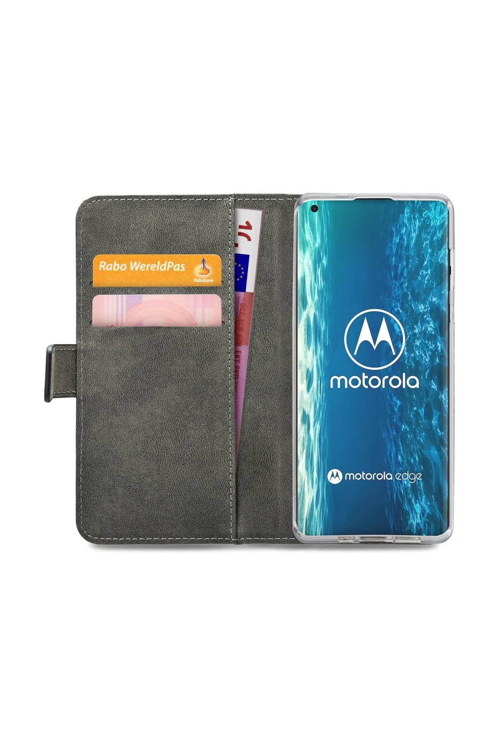 Mobilize Classic Gelly Wallet Book Case Motorola Edge Black - Afbeelding 4