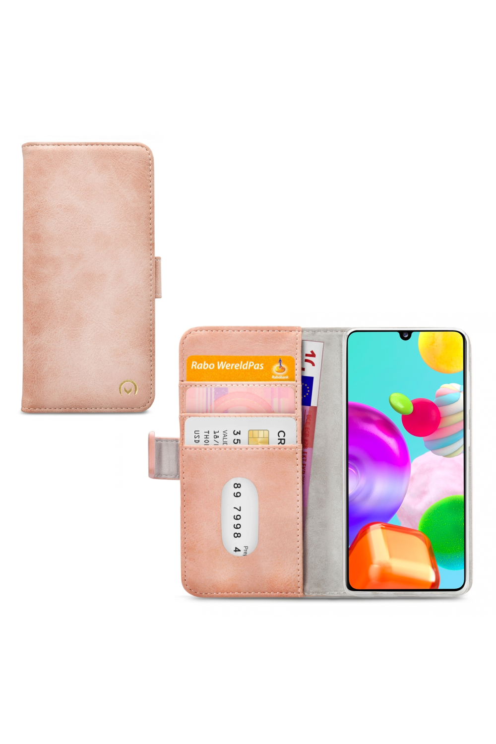 Mobilize Elite Gelly Wallet Book Case Samsung Galaxy A41 Soft Pink