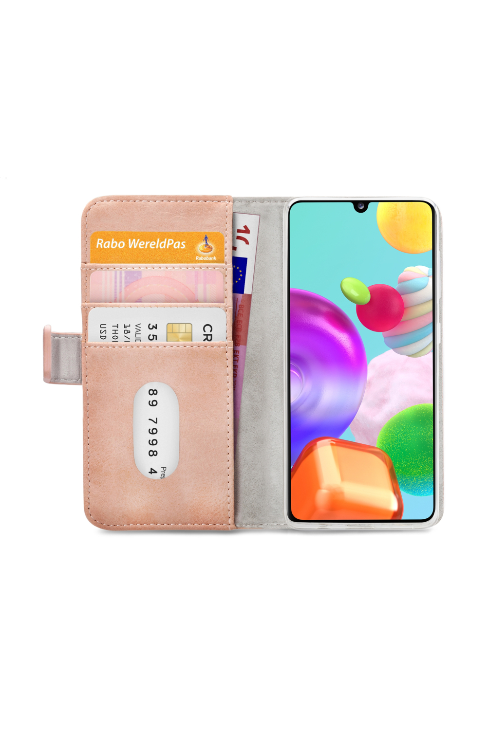 Mobilize Elite Gelly Wallet Book Case Samsung Galaxy A41 Soft Pink - Afbeelding 4