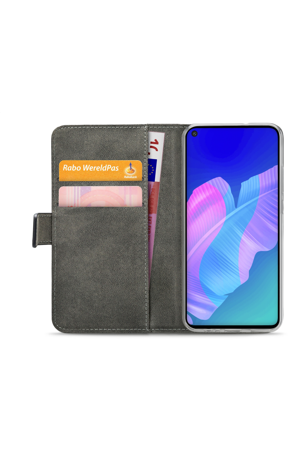 Mobilize Classic Gelly Wallet Book Case Huawei P40 Lite E Black - Afbeelding 4