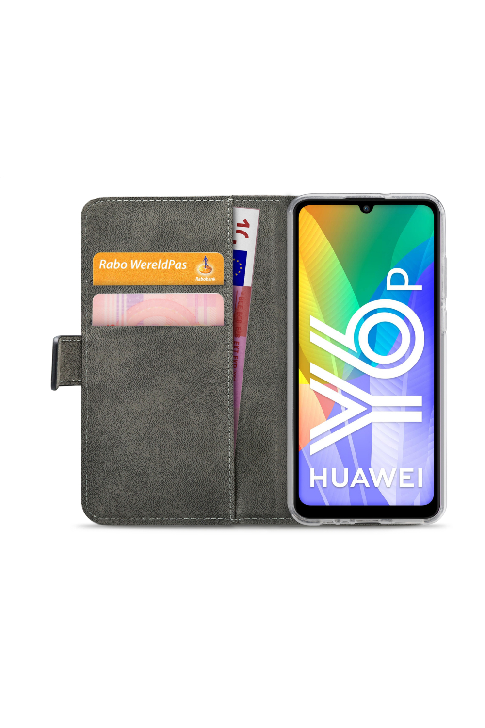 Mobilize Classic Gelly Wallet Book Case Huawei Y6P Black - Afbeelding 4