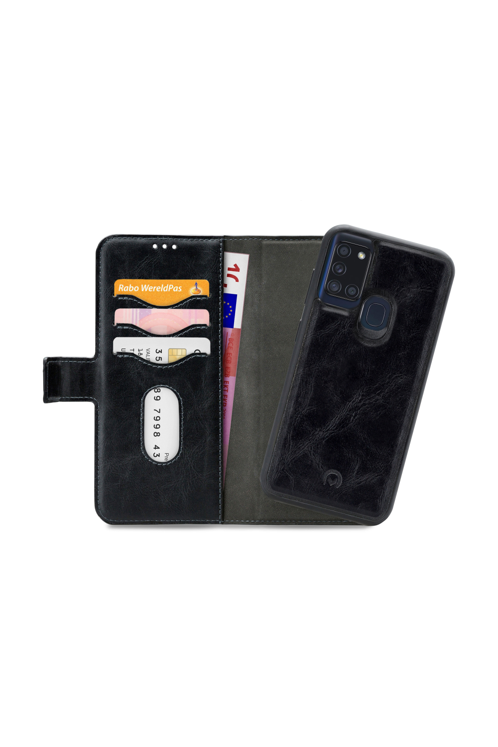 Mobilize 2In1 Gelly Wallet Case Samsung Galaxy A21S Black - Afbeelding 4