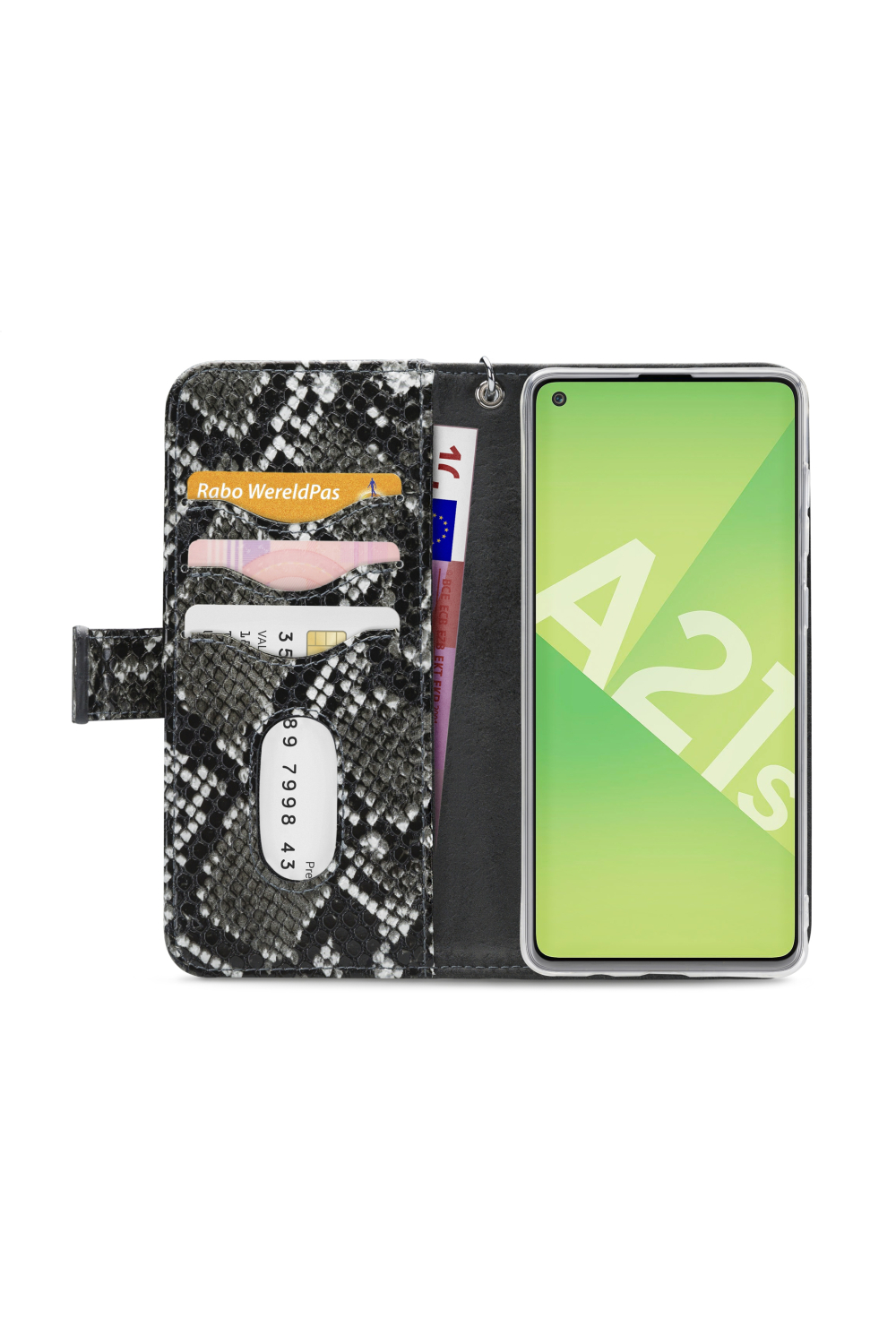 Mobilize 2In1 Gelly Zipper Case Samsung Galaxy A21S Black/Snake - Afbeelding 3