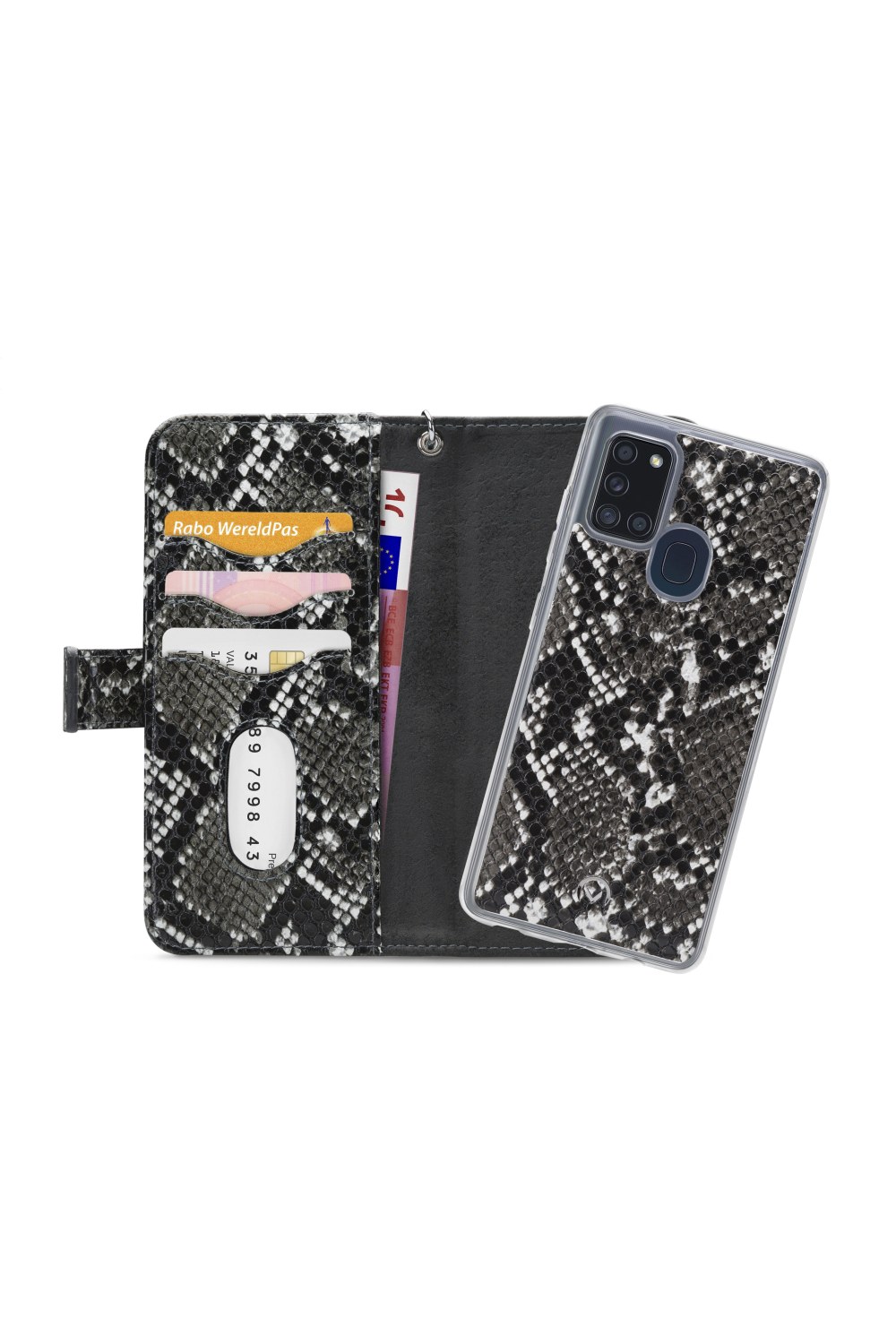 Mobilize 2In1 Gelly Zipper Case Samsung Galaxy A21S Black/Snake - Afbeelding 4