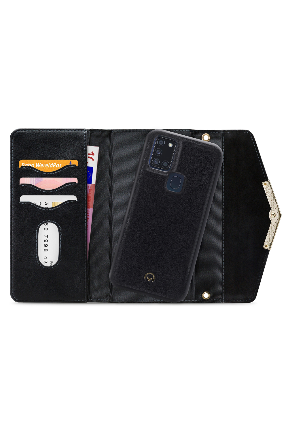 Mobilize 2In1 Gelly Velvet Clutch For Samsung Galaxy A21S Deep Black - Afbeelding 5