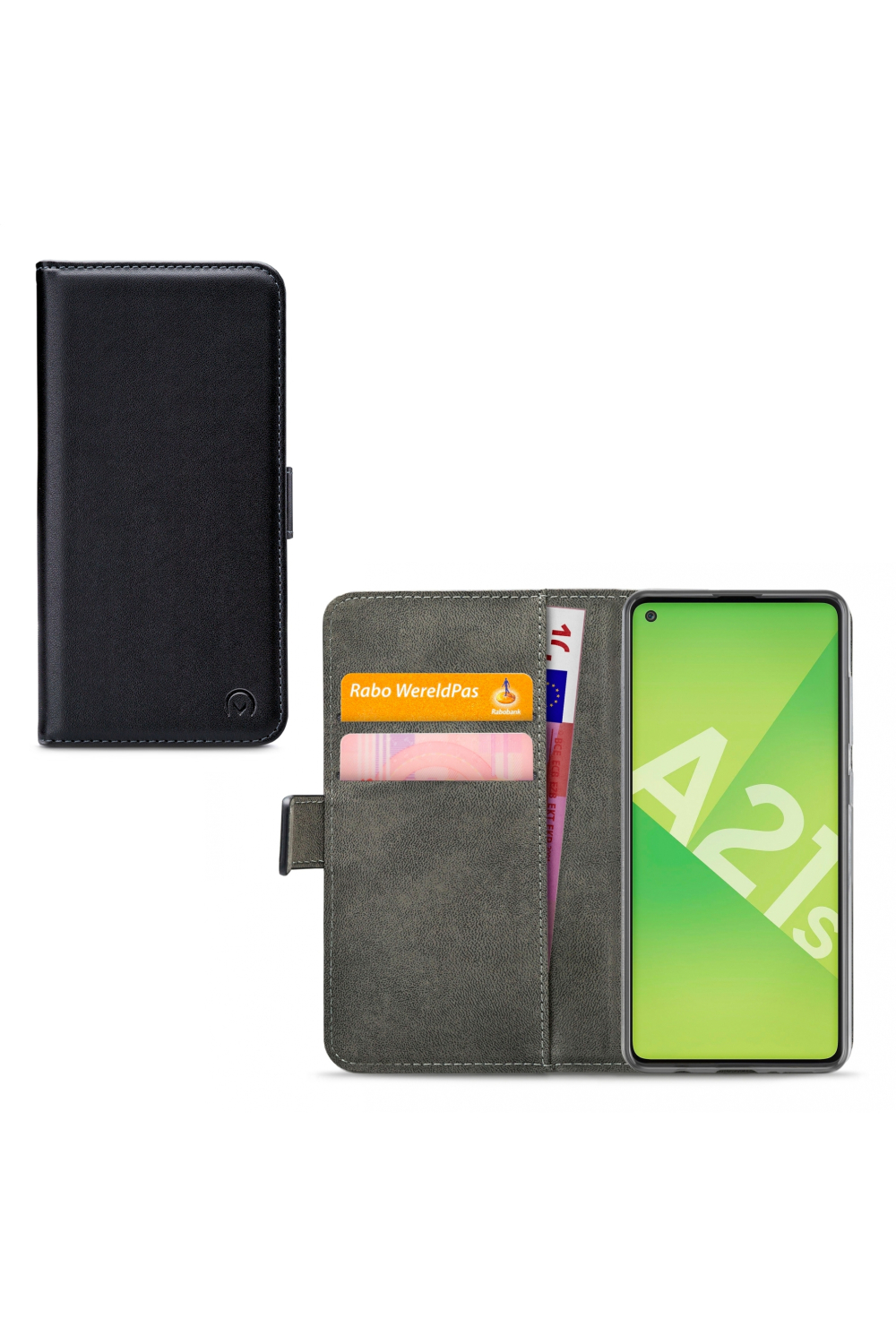 Mobilize Classic Gelly Wallet Book Case Samsung Galaxy A21S Black