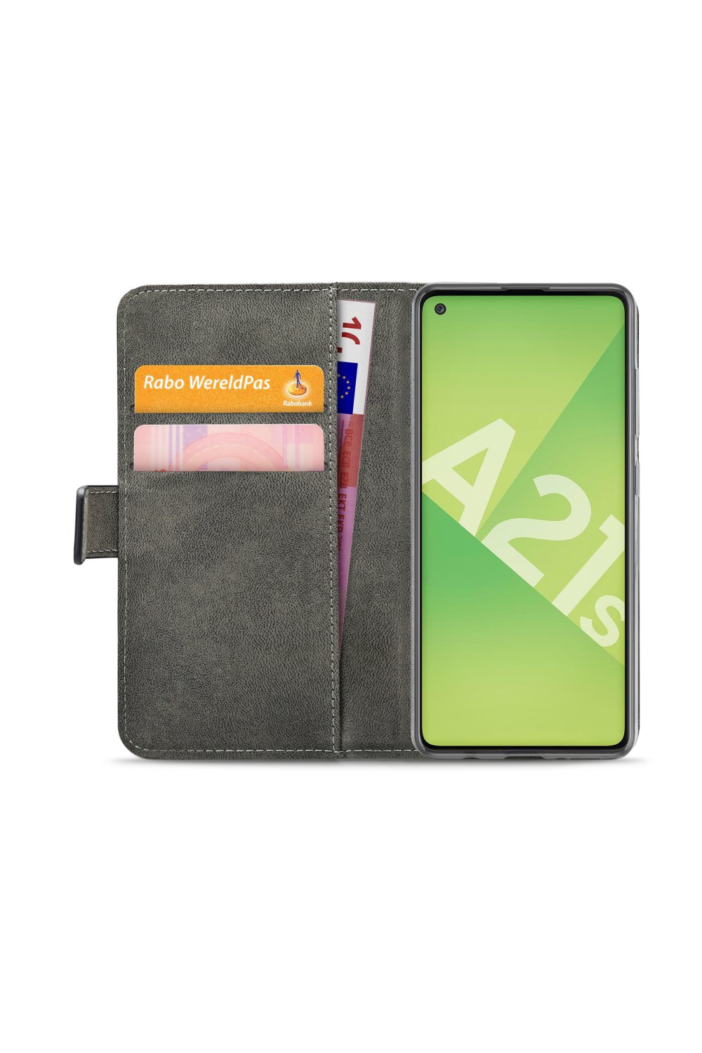 Mobilize Classic Gelly Wallet Book Case Samsung Galaxy A21S Black - Afbeelding 4