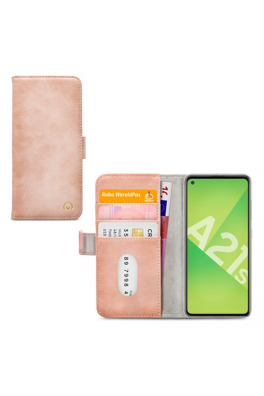 Mobilize Elite Gelly Wallet Book Case Samsung Galaxy A21S Soft Pink