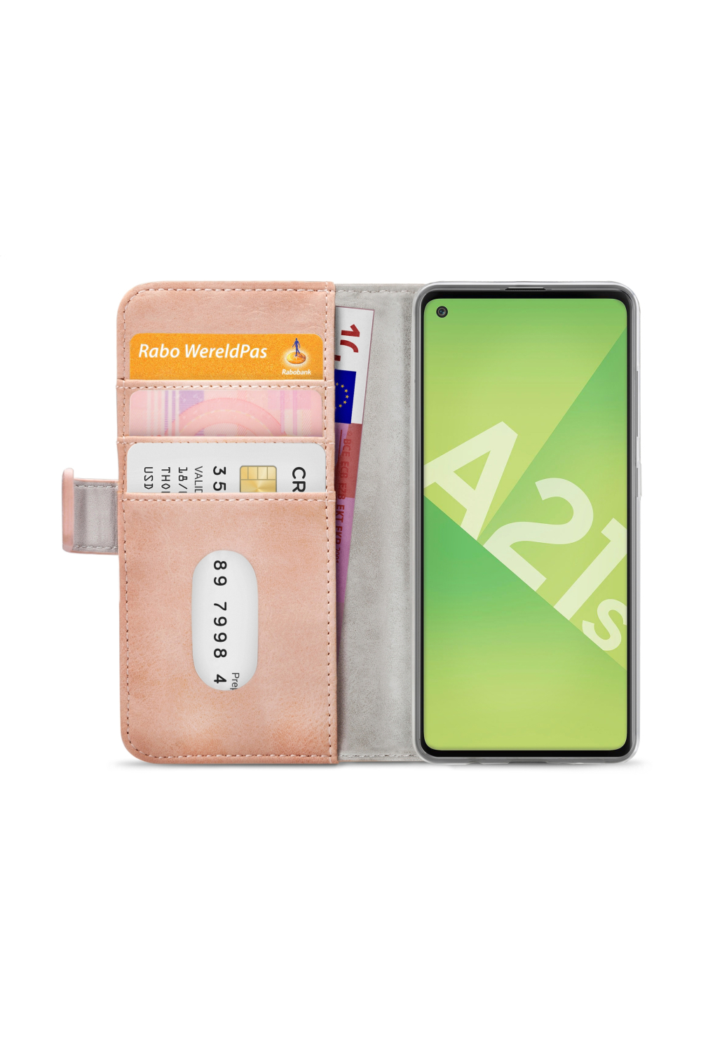 Mobilize Elite Gelly Wallet Book Case Samsung Galaxy A21S Soft Pink - Afbeelding 4