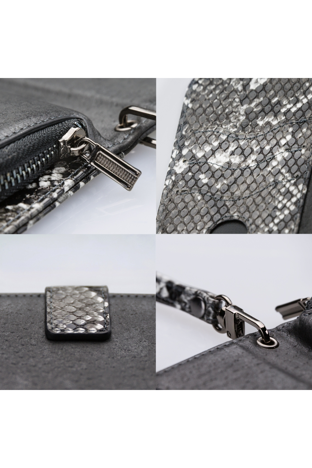Mobilize 2In1 Magnet Zipper Case Apple Iphone 12 Pro Max Black/Snake - Afbeelding 7