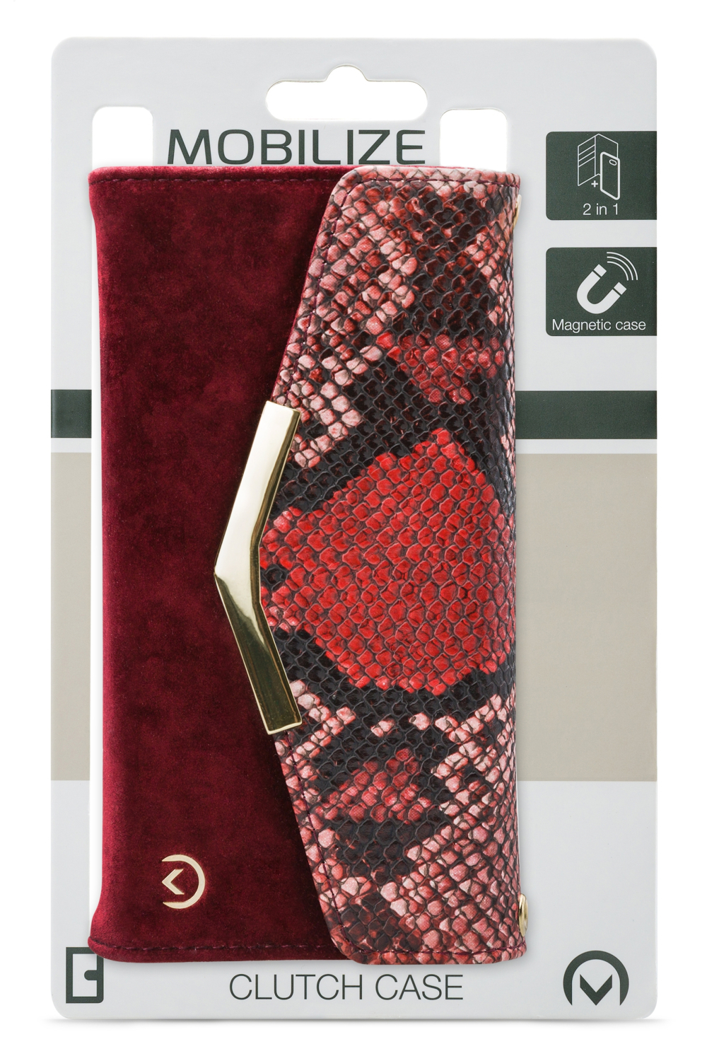 Mobilize 2In1 Gelly Velvet Clutch For Apple Iphone 12 Mini Red Snake - Afbeelding 8