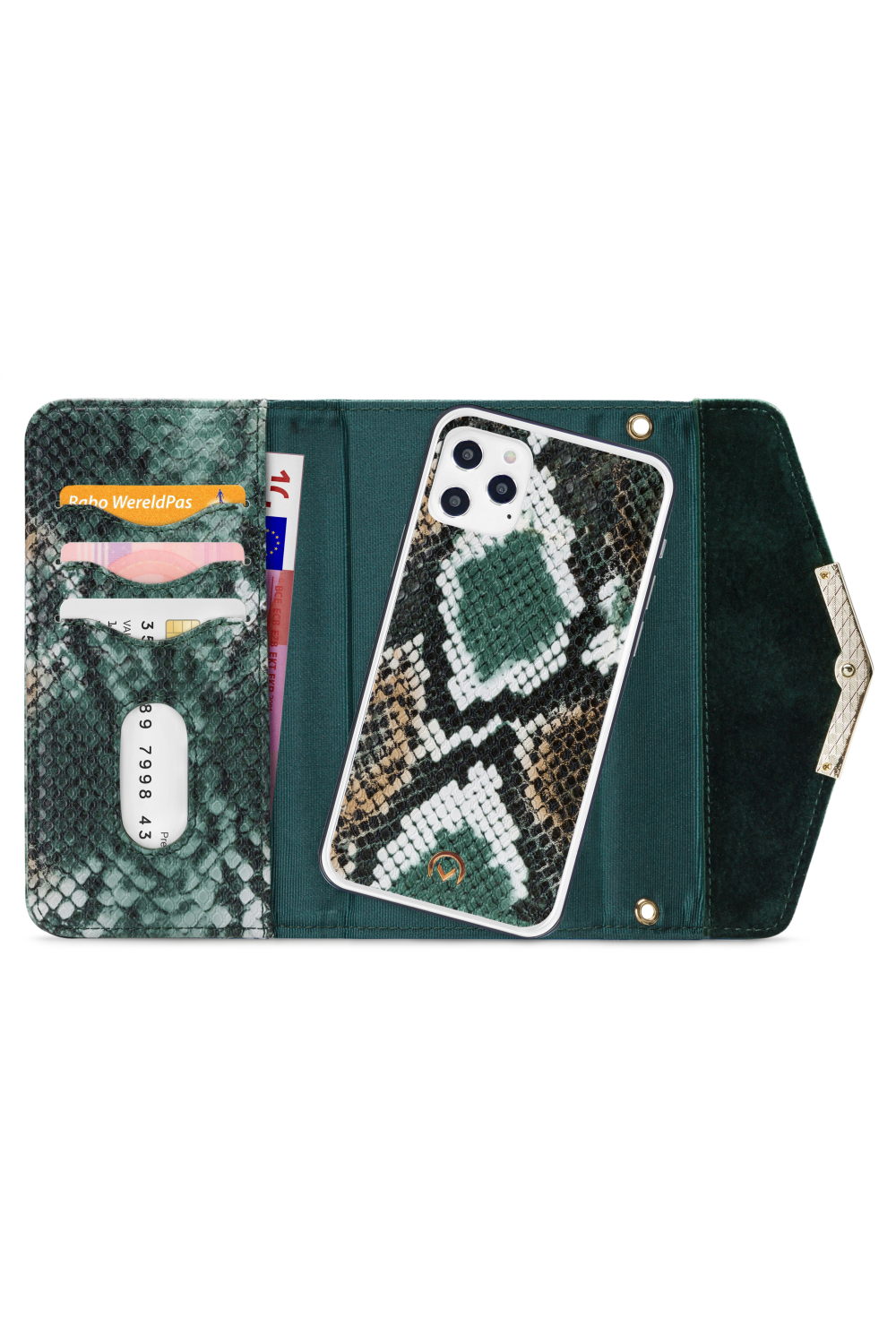 Mobilize 2In1 Gelly Velvet Clutch For Apple Iphone 12 Pro Max Green Snake - Afbeelding 4