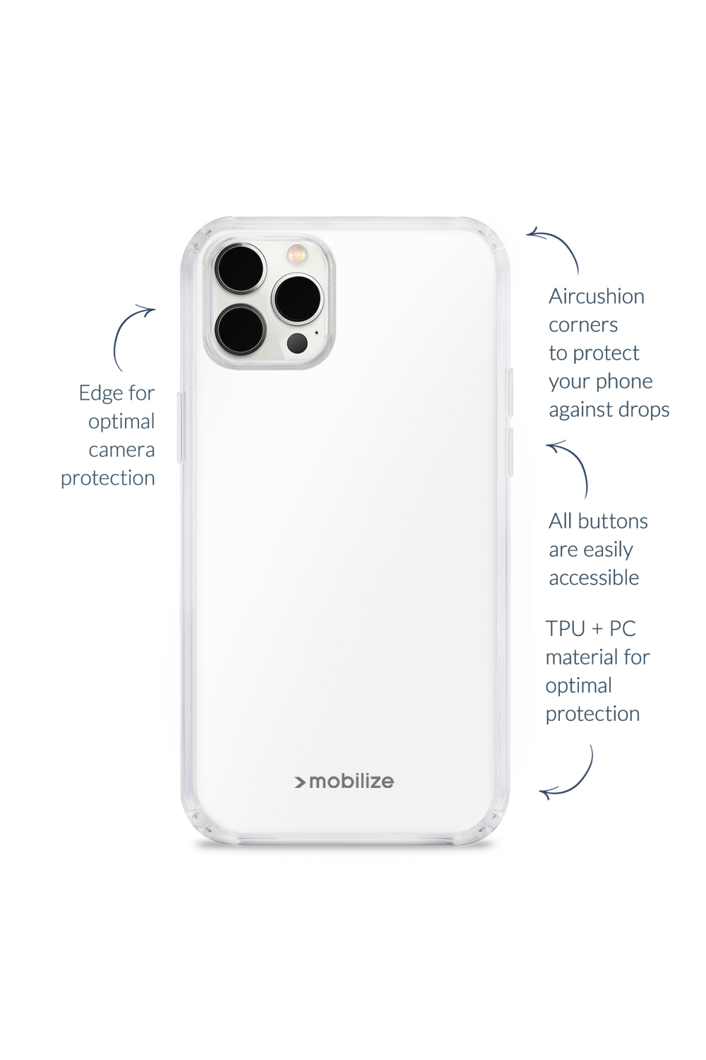 Mobilize Naked Protection Case Apple Iphone 12 Pro Max Clear - Afbeelding 4