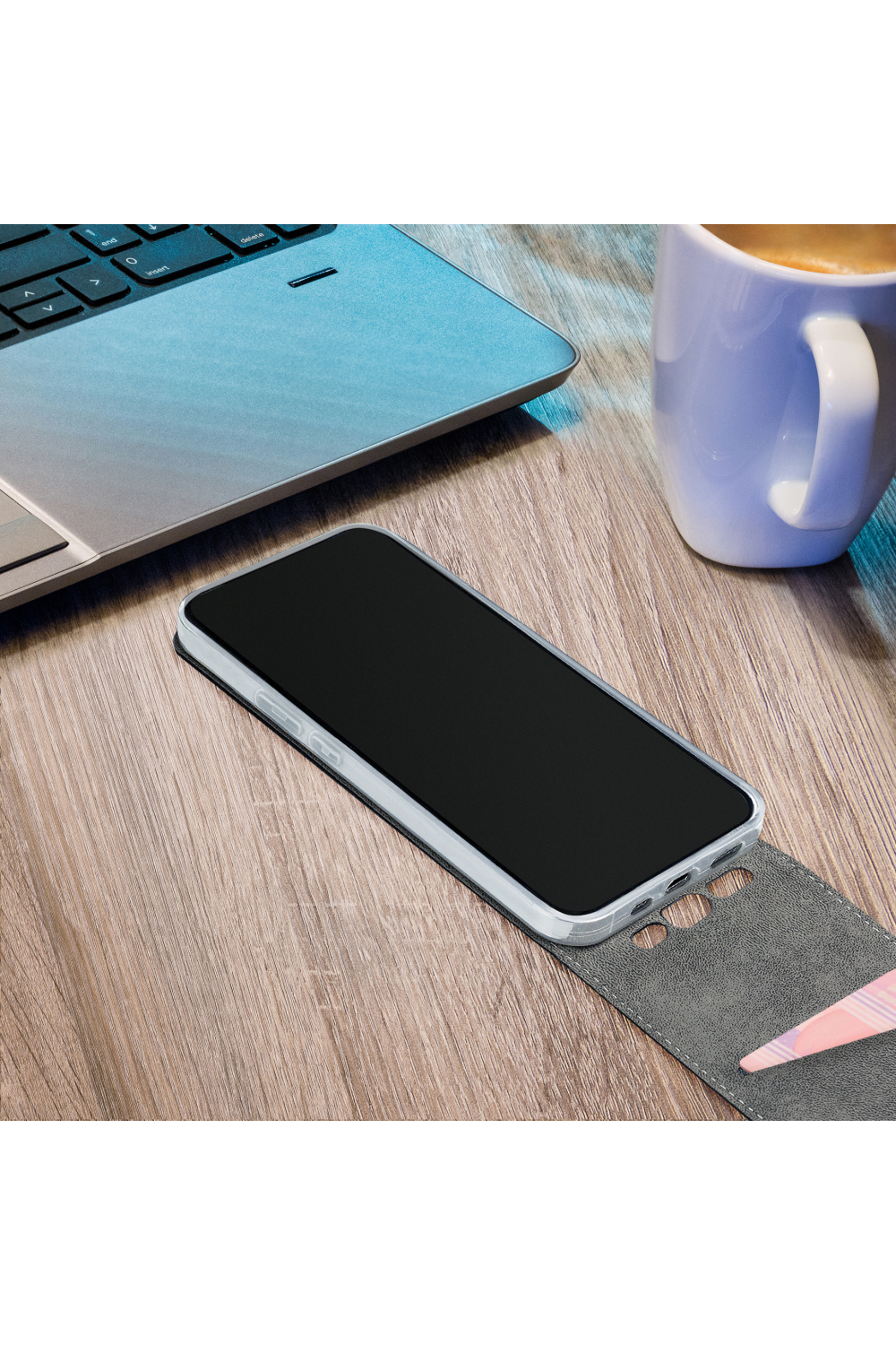 Mobilize Classic Gelly Flip Case Apple Iphone 12 Mini Black - Afbeelding 8