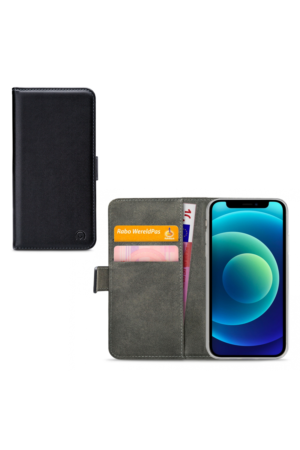 Mobilize Classic Gelly Wallet Book Case Apple Iphone 12 Mini Black