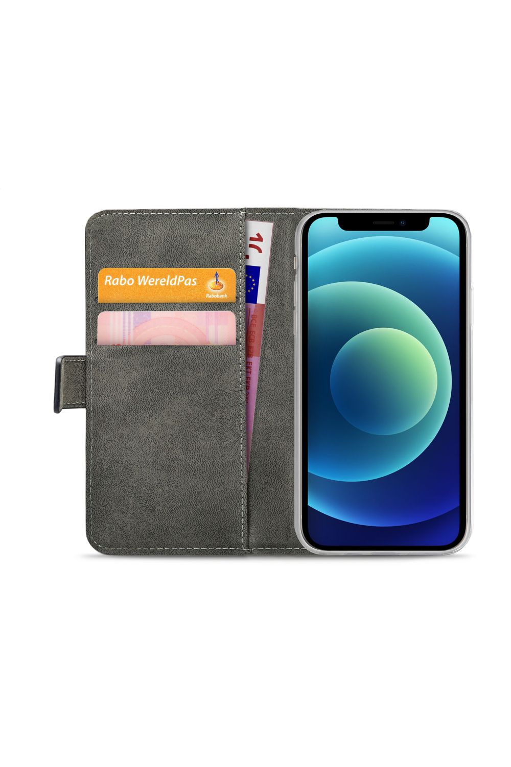 Mobilize Classic Gelly Wallet Book Case Apple Iphone 12 Mini Black - Afbeelding 4