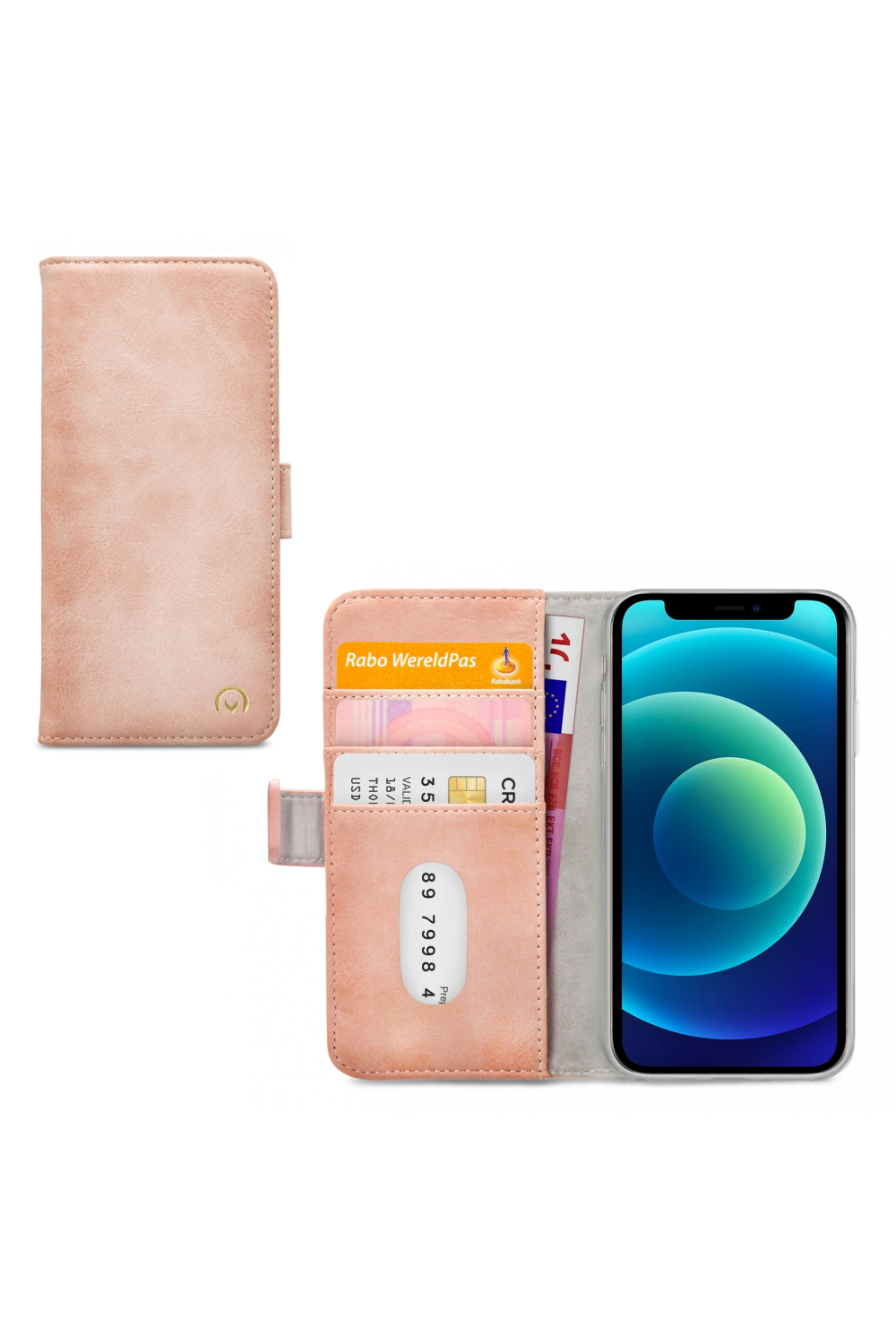 Mobilize Elite Gelly Wallet Book Case Apple Iphone 12 Mini Soft Pink