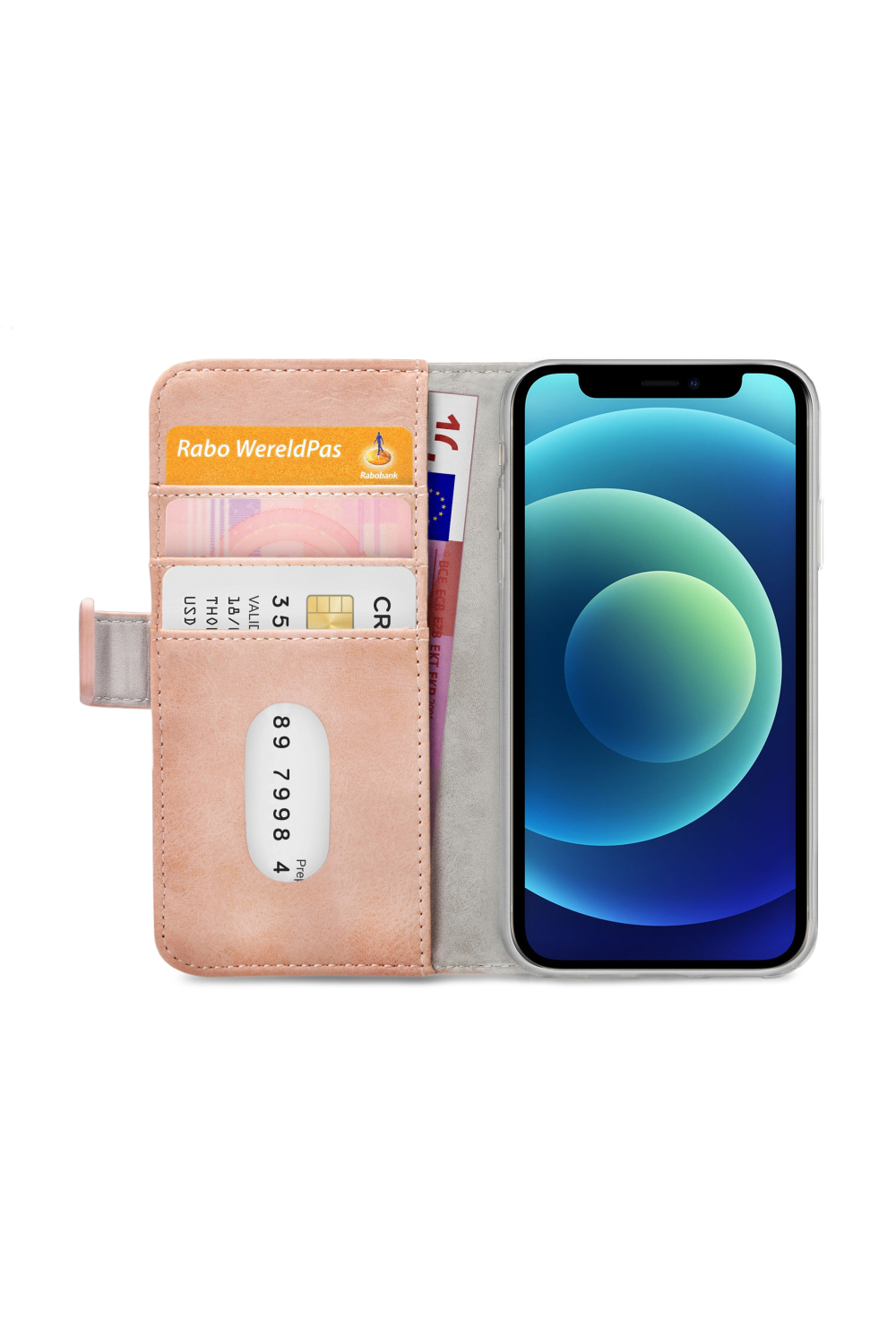 Mobilize Elite Gelly Wallet Book Case Apple Iphone 12 Mini Soft Pink - Afbeelding 4