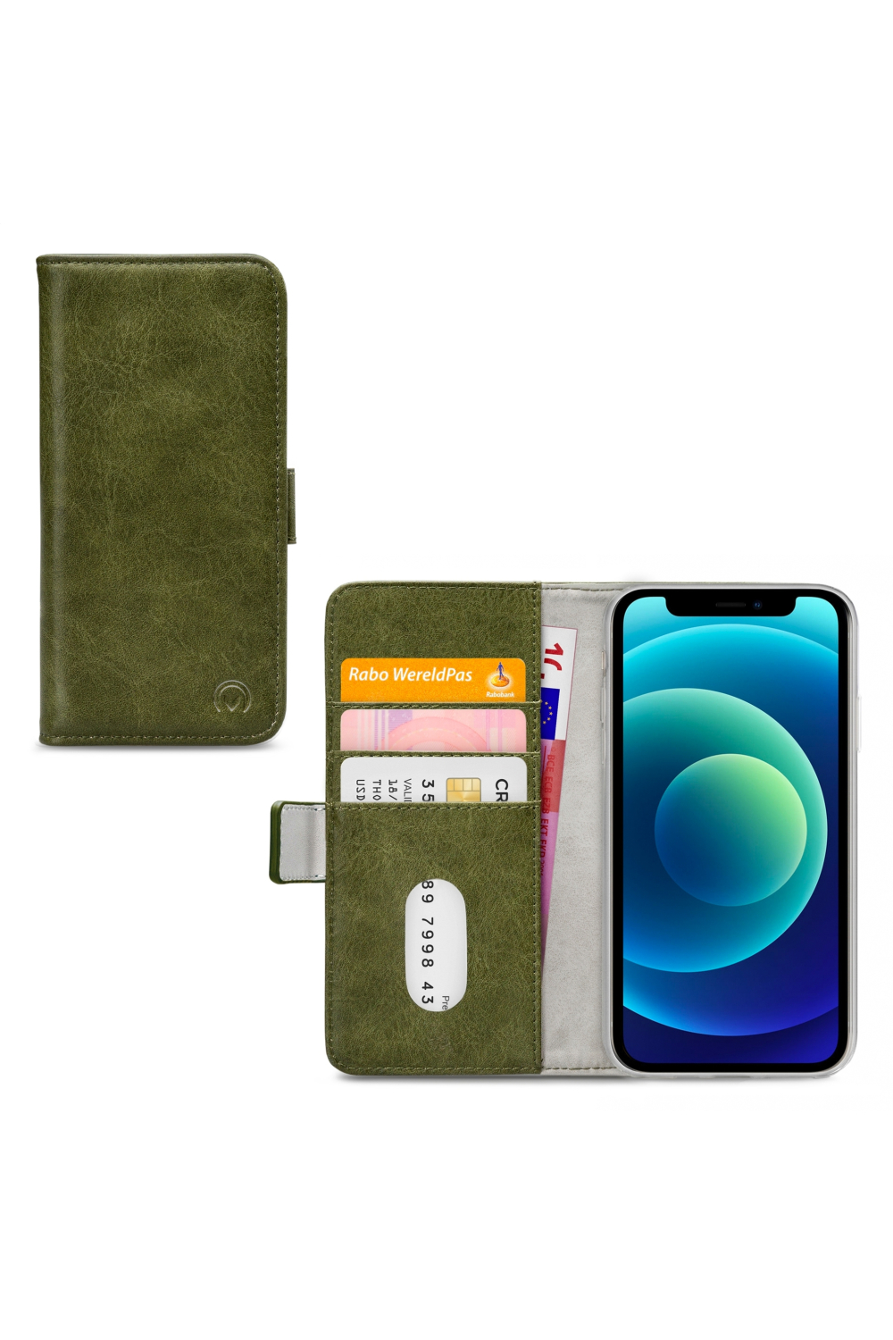 Mobilize Elite Gelly Wallet Book Case Apple Iphone 12 Mini Green