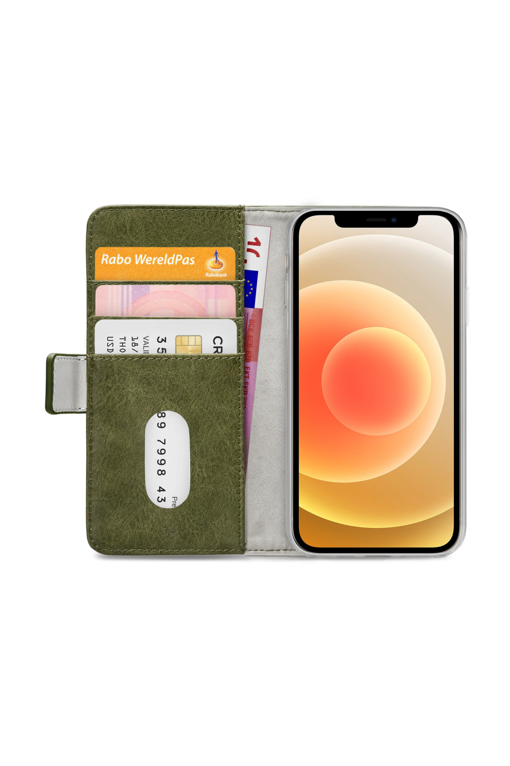 Mobilize Elite Gelly Wallet Book Case Apple Iphone 12/12 Pro Green - Afbeelding 4