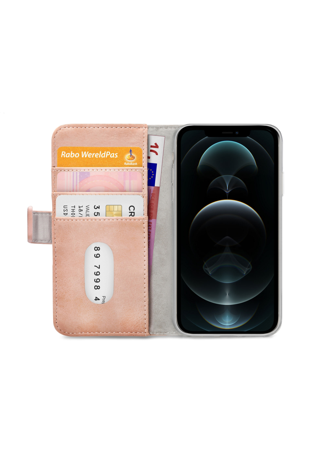 Mobilize Elite Gelly Wallet Book Case Apple Iphone 12 Pro Max Soft Pink - Afbeelding 4