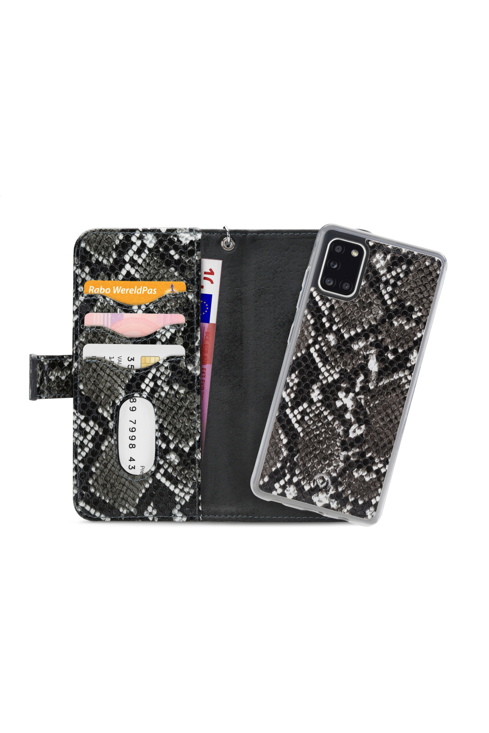 Mobilize 2In1 Gelly Zipper Case Samsung Galaxy A31 Black/Snake - Afbeelding 4