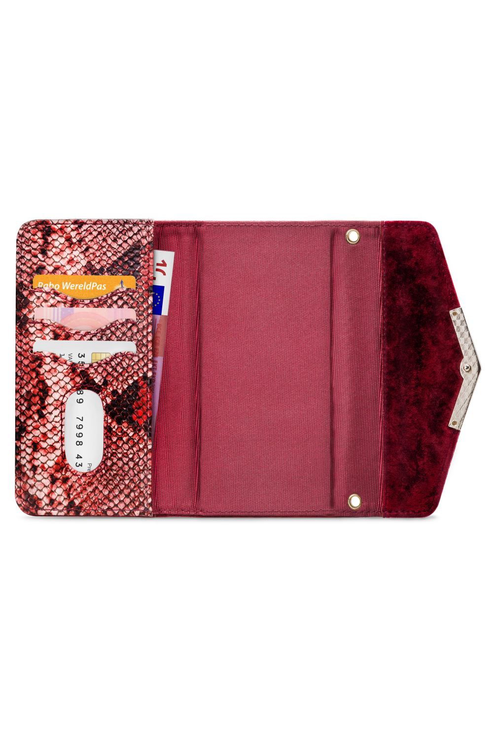 Mobilize 2In1 Gelly Velvet Clutch For Samsung Galaxy A31 Red Snake - Afbeelding 3