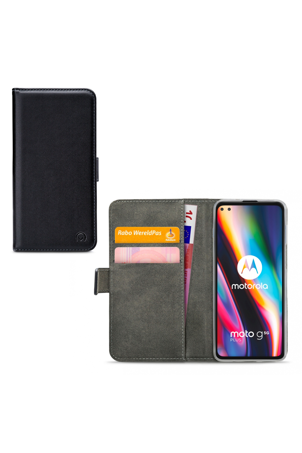 Mobilize Classic Gelly Wallet Book Case Motorola Moto G 5G Plus Black
