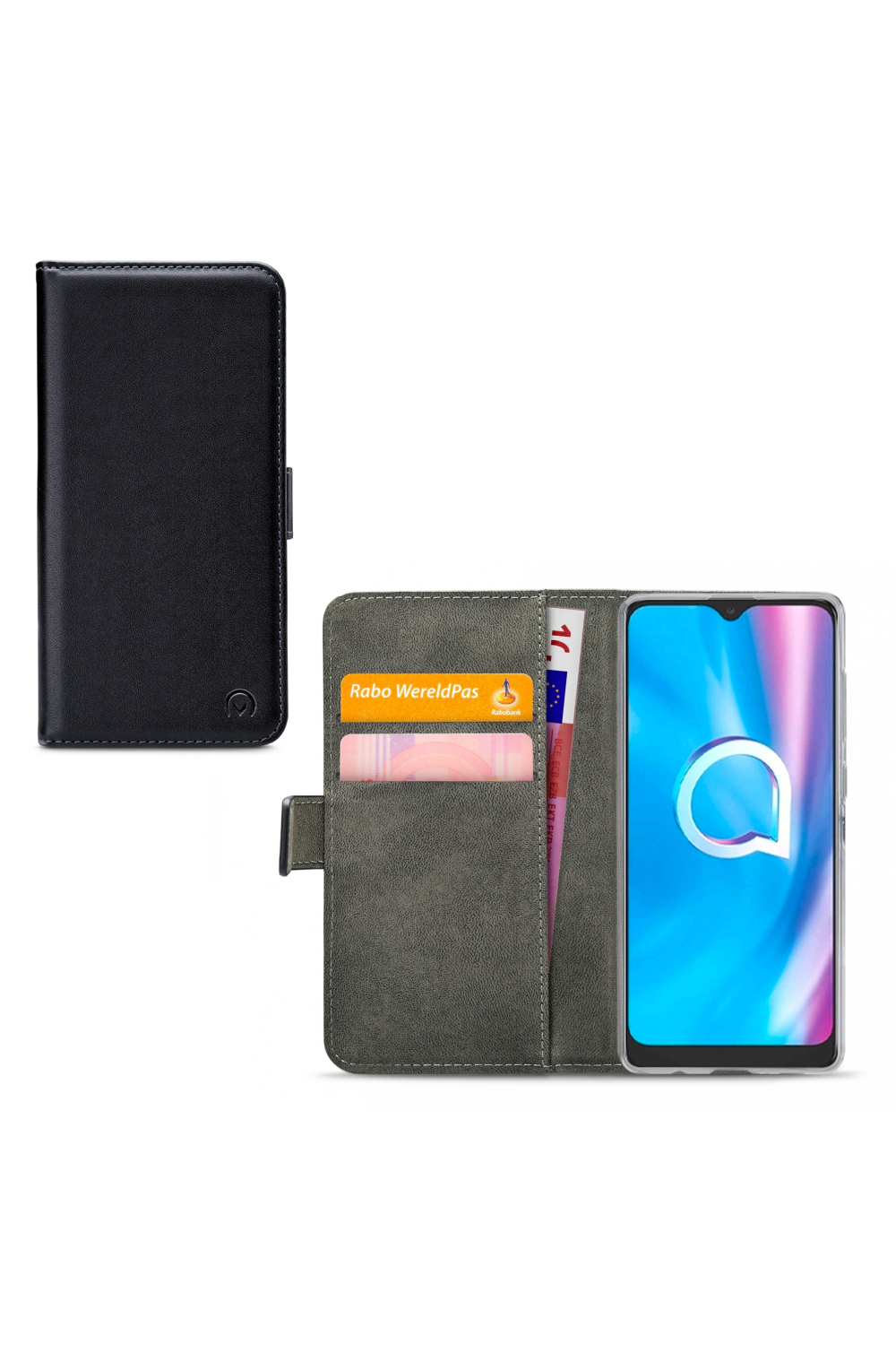 Mobilize Classic Gelly Wallet Book Case Alcatel 1Se (2020) Black